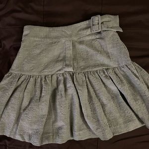 Zara green mini skirt with belt